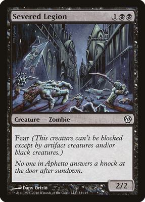 Severed Legion card from Duels of the Planeswalkers