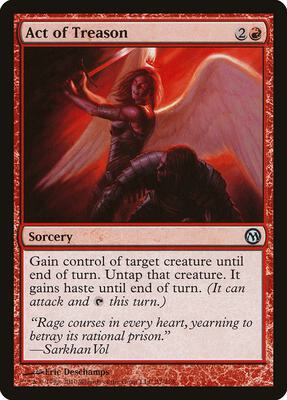 Act of Treason card from Duels of the Planeswalkers