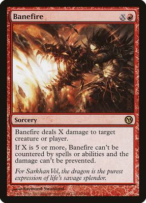 Banefire card from Duels of the Planeswalkers