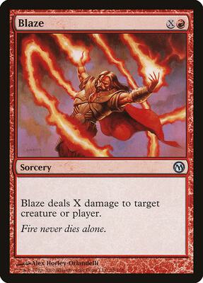 Blaze card from Duels of the Planeswalkers