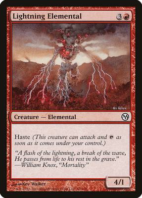 Lightning Elemental card from Duels of the Planeswalkers