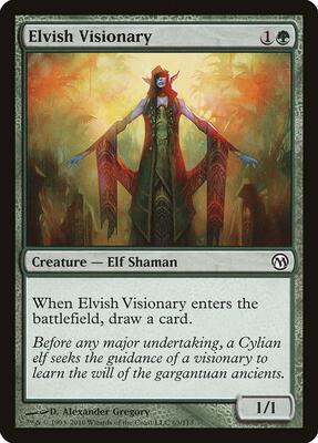 Elvish Visionary card from Duels of the Planeswalkers