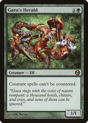 Gaea's Herald card from Duels of the Planeswalkers