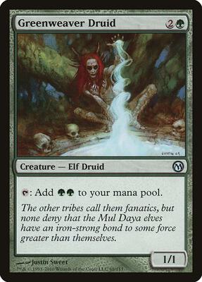 Greenweaver Druid card from Duels of the Planeswalkers