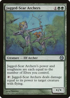 Jagged-Scar Archers card from Duels of the Planeswalkers