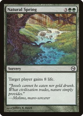 Natural Spring card from Duels of the Planeswalkers