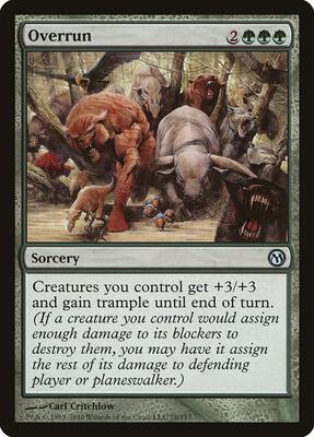 Overrun card from Duels of the Planeswalkers