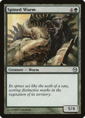 Spined Wurm card from Duels of the Planeswalkers