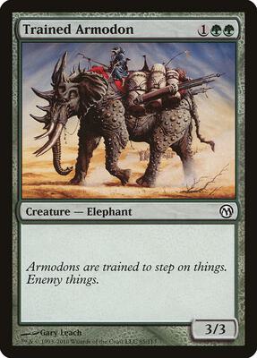 Trained Armodon card from Duels of the Planeswalkers