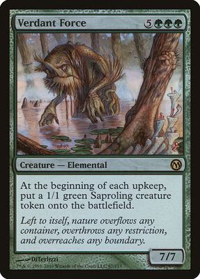 Verdant Force card from Duels of the Planeswalkers