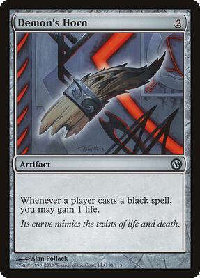 Demon's Horn card from Duels of the Planeswalkers
