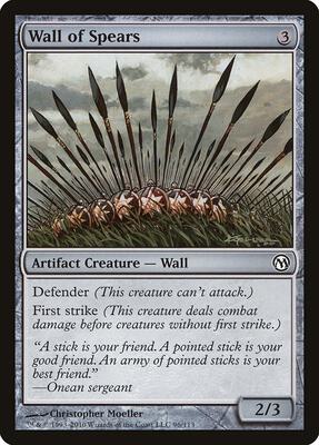 Wall of Spears card from Duels of the Planeswalkers