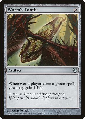 Wurm's Tooth card from Duels of the Planeswalkers