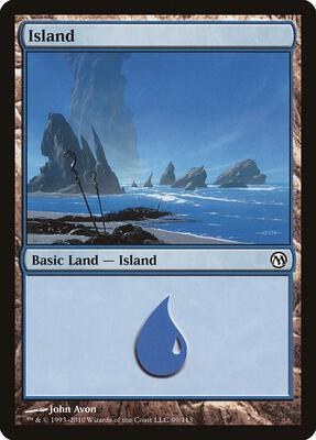 Island (99) card from Duels of the Planeswalkers