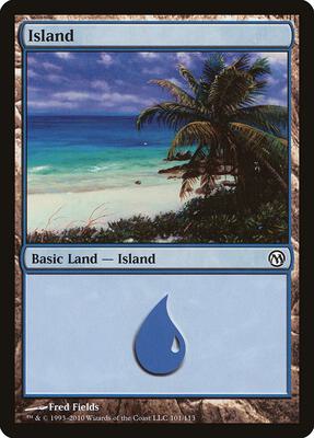 Island (101) card from Duels of the Planeswalkers