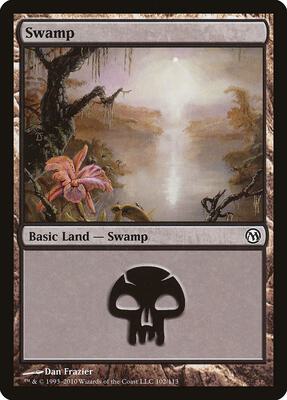 Swamp (102) card from Duels of the Planeswalkers