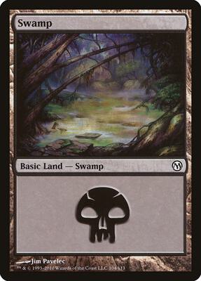 Swamp (104) card from Duels of the Planeswalkers