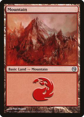 Mountain (107) card from Duels of the Planeswalkers