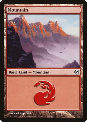 Mountain (108) card from Duels of the Planeswalkers