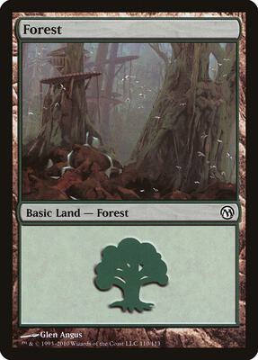 Forest (110) card from Duels of the Planeswalkers