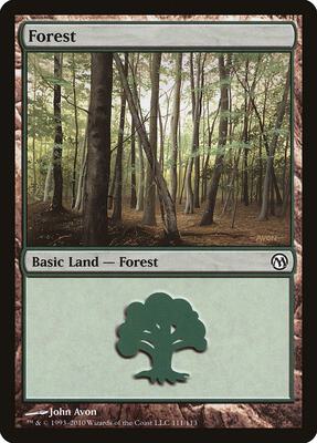 Forest (111) card from Duels of the Planeswalkers