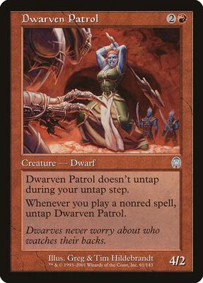 Dwarven Patrol card from Apocalypse