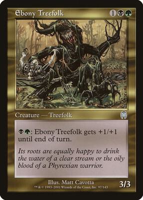 Ebony Treefolk card from Apocalypse