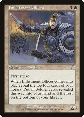 Enlistment Officer card from Apocalypse