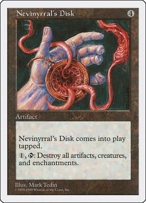 Nevinyrral's Disk card from Anthologies