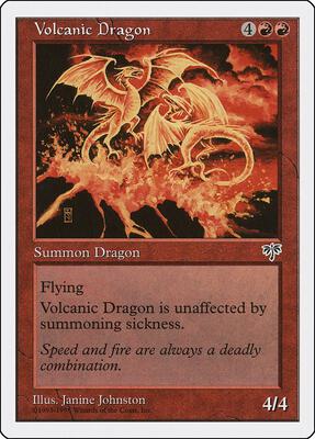 Volcanic Dragon card from Anthologies