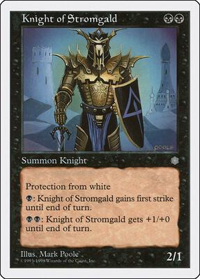 Knight of Stromgald card from Anthologies