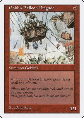 Goblin Balloon Brigade card from Anthologies