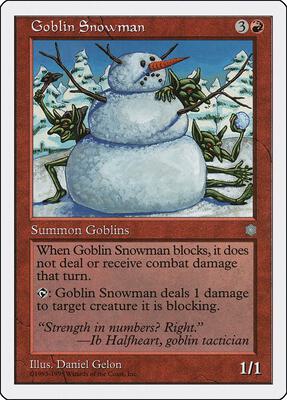 Goblin Snowman card from Anthologies