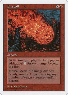 Fireball card from Anthologies