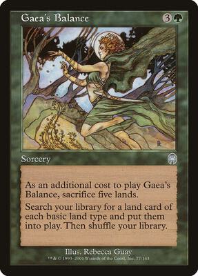 Gaea's Balance card from Apocalypse
