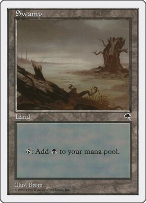 Swamp (Tempest) card from Anthologies