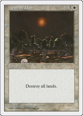 Armageddon card from Anthologies