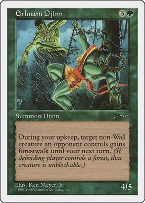 Erhnam Djinn card from Anthologies
