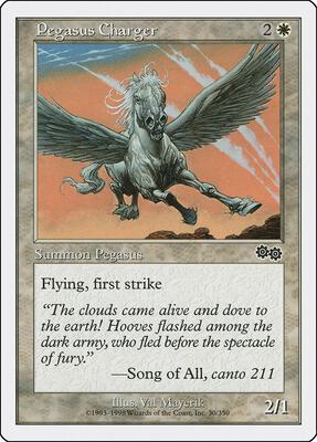 Pegasus Charger card from Anthologies