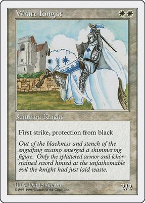 White Knight card from Anthologies