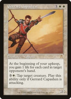 Gerrard Capashen card from Apocalypse