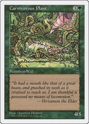 Carnivorous Plant card from Anthologies