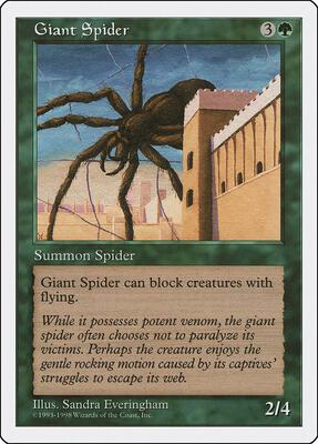 Giant Spider card from Anthologies