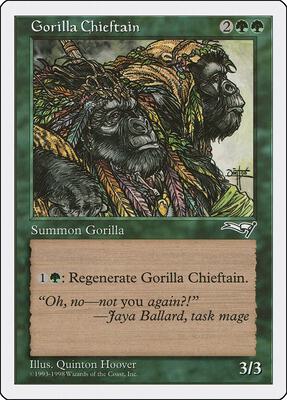 Gorilla Chieftain card from Anthologies