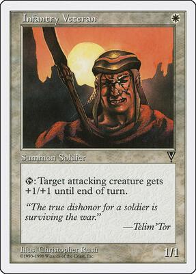 Infantry Veteran card from Anthologies