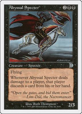 Abyssal Specter card from Deckmasters Garfield vs Finkel