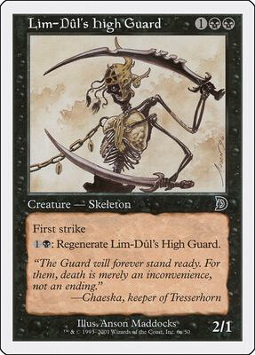 Lim-Dul's High Guard (6a) card from Deckmasters Garfield vs Finkel
