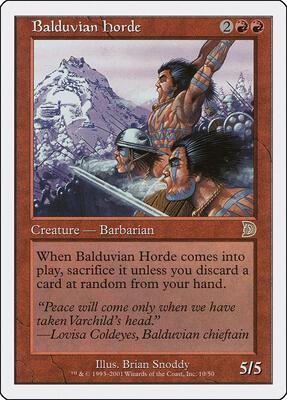 Balduvian Horde card from Deckmasters Garfield vs Finkel
