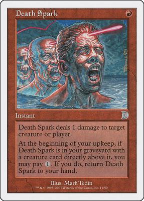 Death Spark card from Deckmasters Garfield vs Finkel