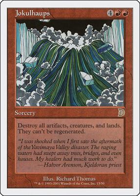 Jokulhaups card from Deckmasters Garfield vs Finkel